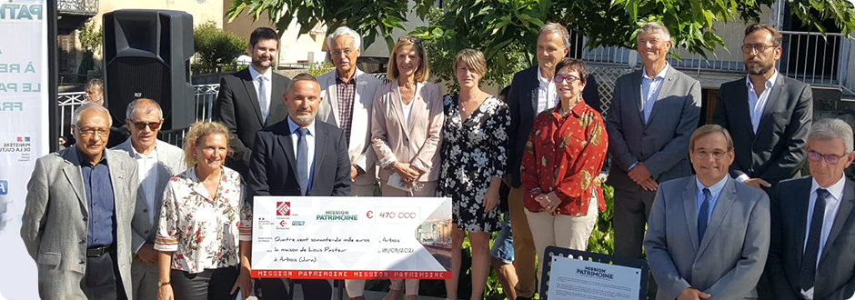 Communiqué de presse : La maison de Louis Pasteur à Arbois (Jura) reçoit 470 000 euros de la Mission Patrimoine